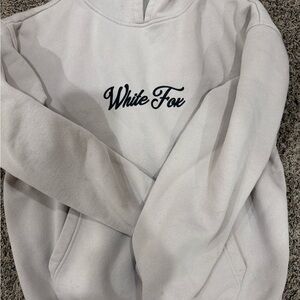 White Fox Cream Hoodie